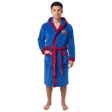 Halat de Baie Barbati FC Barcelona Oficial Marime S Bumbac Organic Gri Roz
