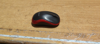 Mouse Wirelss Logitech M186 cu stick Hama functional #A5109 foto