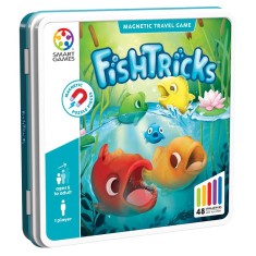 FishTricks, joc de logica cu 48 de provocari, 5+ ani, editie internationala Smart Games