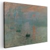 Tablou pictura Impresie Rasarit de Claude Monet 2122 Tablou canvas pe panza CU RAMA 30x40 cm