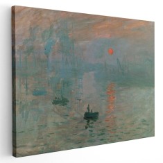 Tablou pictura Impresie Rasarit de Claude Monet 2122 Tablou canvas pe panza CU RAMA 20x30 cm