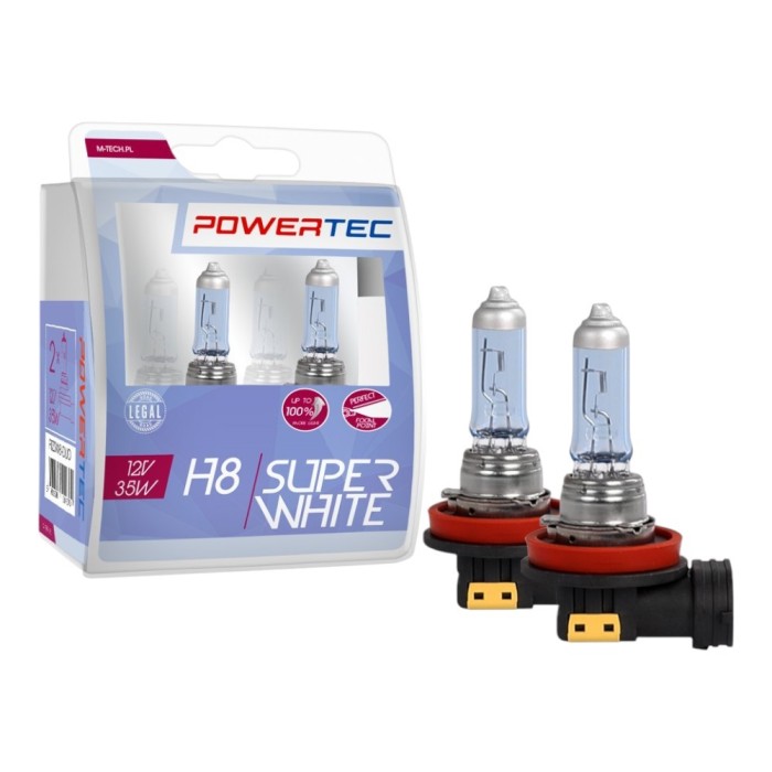 Set 2 becuri auto halogen H8, 70W/set, 12V, 4200K