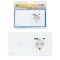 Aproape nou: Intrerupator simplu PNI SH115W din sticla cu touch, combinat cu priza