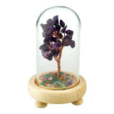 Cumpara ieftin Pomisor cu pietre aventurin, Copac Feng-Shui, Mov, 14 cm, 1816H-4