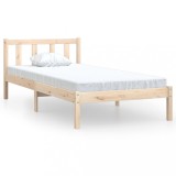 VidaXL Cadru de pat UK Small Single, 75x190 cm, lemn masiv pin