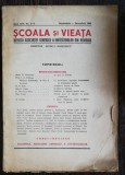 REVISTA SCOALA SI VIEATA - NR. 1-4 SEPTEMBRIE -DECEMBRIE 1943