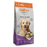 Calibra Premium Line Senior &amp; Light, Pui, hrană uscată c&acirc;ini senior, 12+2kg