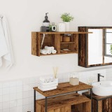 vidaXL Dulap perete de baie, lemn vechi, 60x25x30 cm, lemn prelucrat