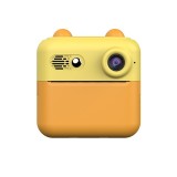 Camera Instantanee pentru Copii, Cyrax, cu Functie de Printare, Cablu USB-C, Bluetooth, compatibil iOS/Android, Imprimare APP, Model Urechi, Snur Subt