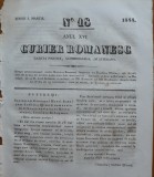 Cumpara ieftin Curier romanesc , gazeta politica , comerciala si literara , nr. 18 din 1844