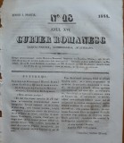 Curier romanesc , gazeta politica , comerciala si literara , nr. 18 din 1844