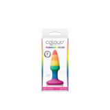 Colours Pride Edition - Dop Anal din Silicon Multicolor, 8,9 cm, Orion