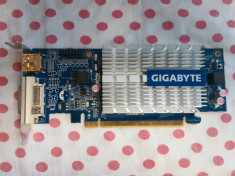 Placa video Gigabyte GT 210 1 Gb/64biti DDR3,Low Profile. foto