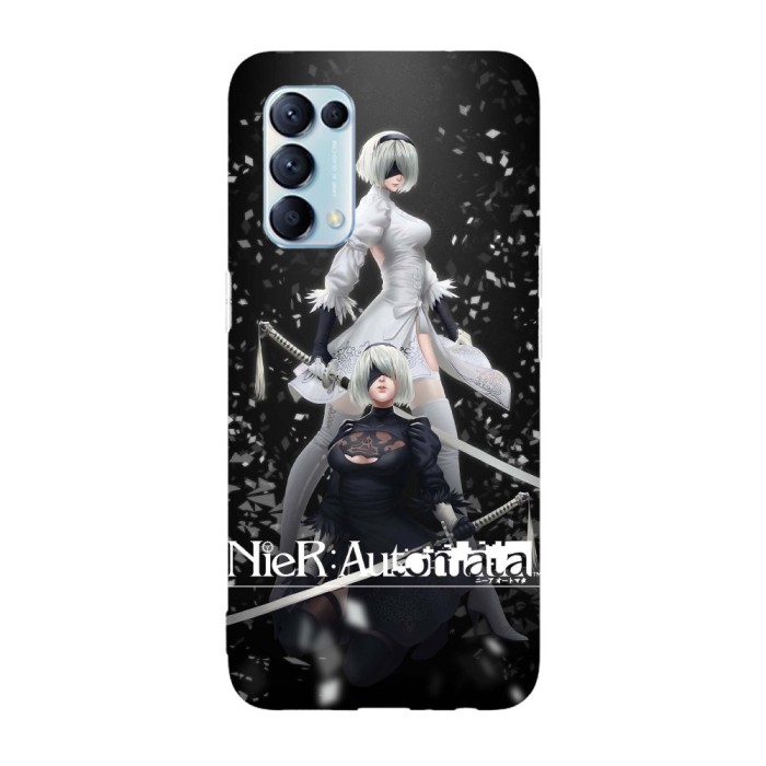 Husa compatibila cu Oppo Find X5 model Nier Automata 2B, Silicon, TPU, Viceversa