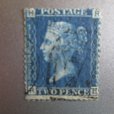 MAREA BRITANIE REGINA VICTORIA PENNY BLUE STAMPILAT=117