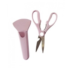 Foarfeca de Bucatarie cu Suport, Multifunctionala, Roz, 21 cm, S233