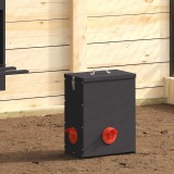 vidaXL Feeder pentru pui 2 pcs Negru 32,5 x 20,5 x 43 cm 879990
