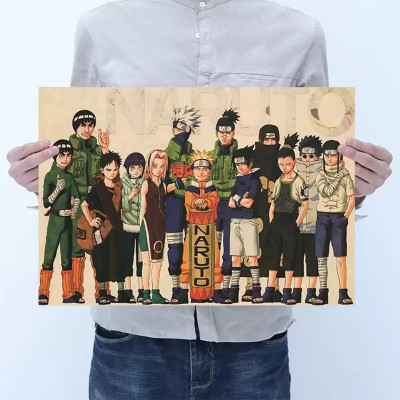 Poster naruto anime cartonat foto