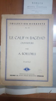 Le Calif de Bagdad, Califul din Bagdad, A. Boieldieu, Pian, Nr. 59, 1945 foto