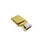 Folie supravietuire, accidente, soc, arsuri, semnalizare aurie - argintie, 213 x 132 cm, 50 grame