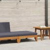 VidaXL Taburet modular, cu pernă gri &icirc;nchis, lemn masiv de acacia 312153