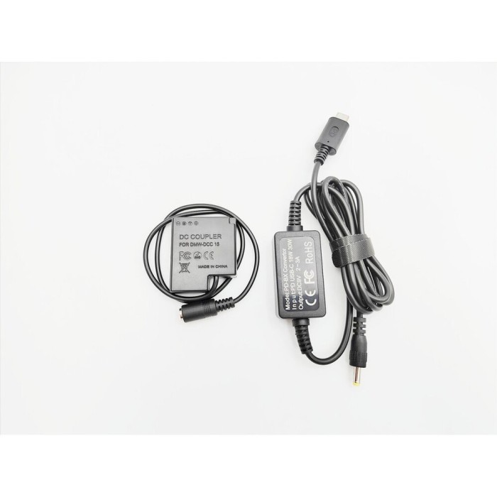 Alimentator Tip Baterie BLH7 Panasonic DMW-DCC15 Dummy Battery DC COUPLER FULL DECODED TYPE-C PD