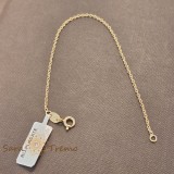 Bratara Aurora , Unisex fina 18 cm placata aur 18K Brazilia cu stanta