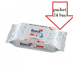 Pachet 24 x Servetele Umede antibacteriene TOUCH, 70 buc (1680 buc) foto