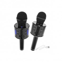 Microfon Karaoke Fara Fir - Negru foto