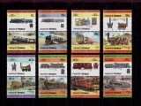 ✅1984 &quot; Locomotive ( II )&quot; , Funafuti Tuvalu , serie completa 16 valori , MNH