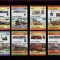 ✅1984 &quot; Locomotive ( II )&quot; , Funafuti Tuvalu , serie completa 16 valori , MNH
