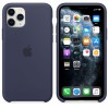 Husa Silicon Originala Apple iPhone 11 Pro, Bleumarin (MWYJ2ZM/A)