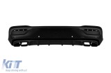 Difuzor tip GLE63 A Design cu capete negre potrivit pentru bara din spate a Mercedes GLE Coupe C167 dupa 2020 -oo--oo- Performance AutoTuning