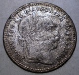 1.680 AUSTRIA FRANZ JOSEPH 10 KREUZER 1872 ARGINT UZATA