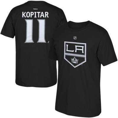 Los Angeles Kings tricou de bărbați Tee Flat Anze Kopitar black - S foto
