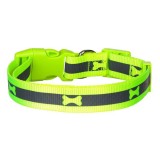 Zgarda Caine, Verde Reflectorizant, 65x2.5 cm, Oem