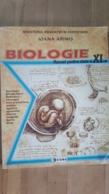 Biologie. Manual pentru clasa a XI-a- Ioana Arinis foto