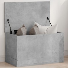 vidaXL Cutie de depozitare, gri beton, 60x35x35 cm, lemn prelucrat 840677