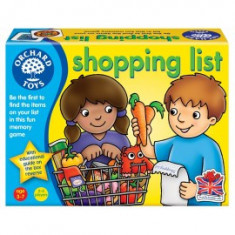 Joc educativ in limba engleza Lista de cumparaturi SHOPPING LIST