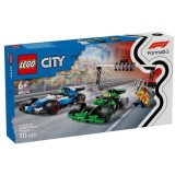 LEGO&reg; City - Grilă de start F1&reg; cu mașini de curse VCARB și Sauber 60474, 313 piese, 6 ani+