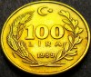 Moneda 100 LIRE - TURCIA, anul 1989 * cod 2613, Europa