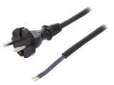 Cablu Alimentare 2x1mm&sup2; 4m Negru 16A