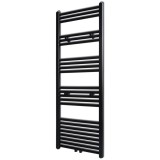 Radiator port-prosop &icirc;ncălzire centrală baie drept negru 500 x 1424 mm 141909