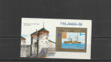 Expo filatelica ,Finlandia 88,castel,corabie ,Cuba., Posta, Nestampilat