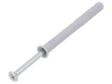 Plastic Anchor with Screw 6x60 Zinc-Plated Steel 100pcs