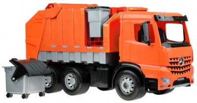 Camion de gunoi din plastic pentru copii Lena licenta Mercedes Benz 72 cm foto
