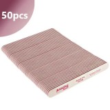 Cumpara ieftin Pilă unghii profesională, albă, centru roz 100/100 - 50buc, AMAZING SHINE