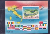 ROMANIA 1990 LP 1238 CAMPIONATUL MONDIAL FOTBAL ITALIA NEDANTELAT MNH