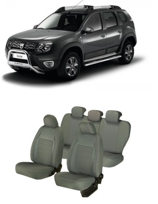 Set huse scaune compatibile Dacia Duster 2010-2017 Piele + Textil (Compatibile cu sistem AIRBAG) foto