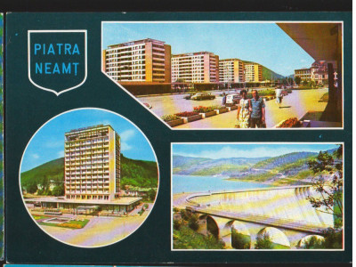 CPI B13105 CARTE POSTALA - PIATRA NEAMT. HOTEL CEAHLAU, BARAJUL V.I. LENIN foto